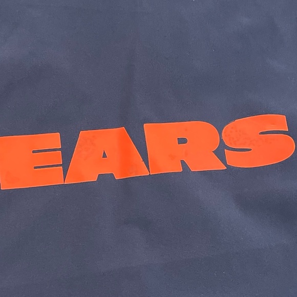 Chicago Bears NFL Zip Up Jacket Navy Blue Orange NWT - Picture 3 of 8